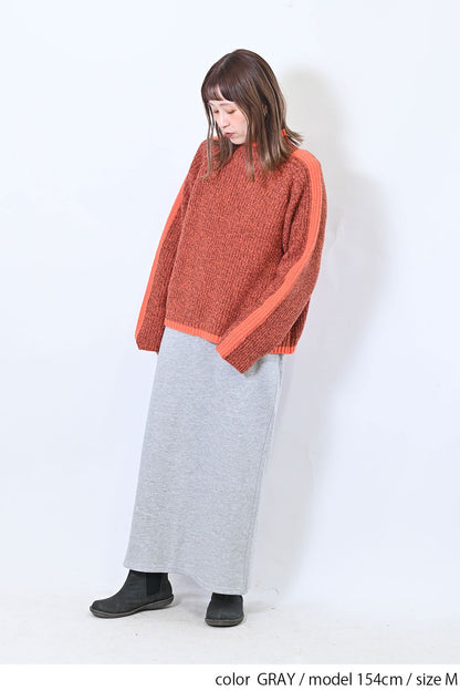 OE裏起毛ロングスカート
