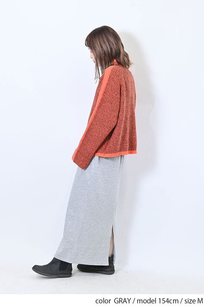 OE裏起毛ロングスカート
