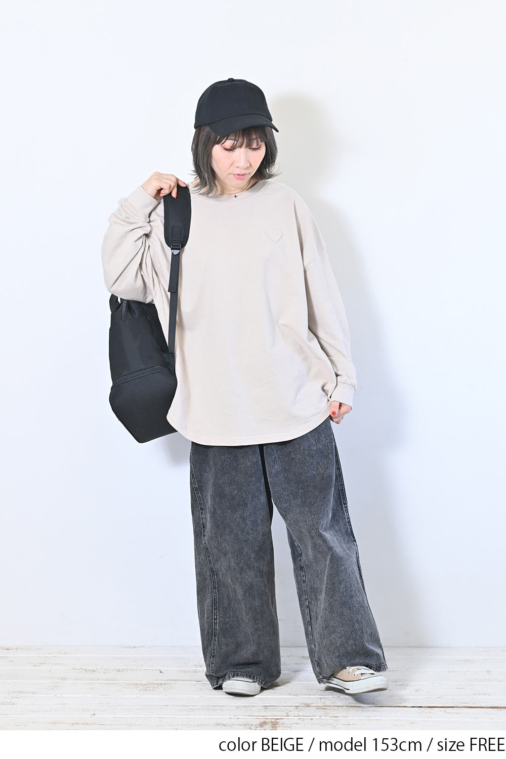 BEIGE / 153cm / FREE