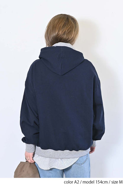 ≪SALE≫ Gathered Hem Hoodie Pullover
