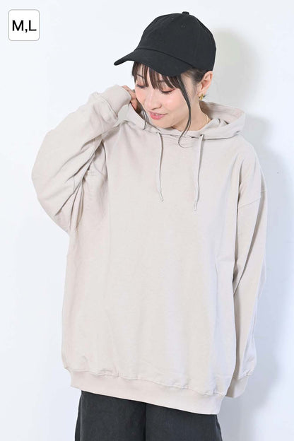 ≪SALE≫ Gathered Hem Hoodie Pullover