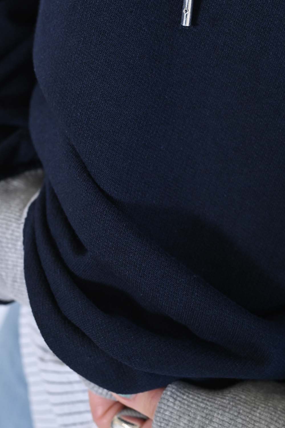 ≪SALE≫ Gathered Hem Hoodie Pullover