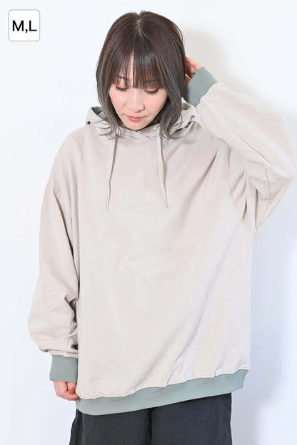 ≪SALE≫ Gathered Hem Hoodie Pullover