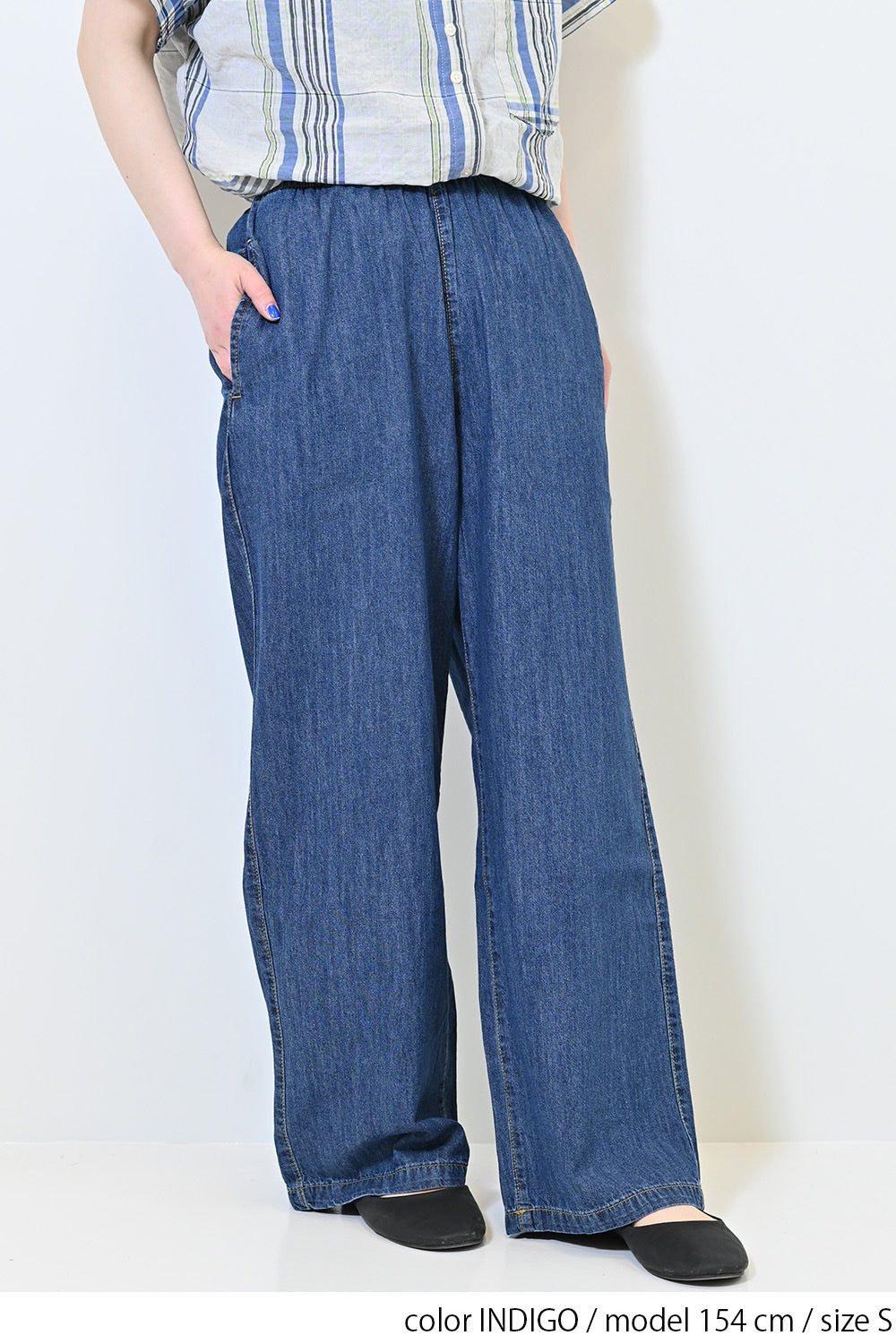 ≪SALE≫6.3oz Denim Wide Pants