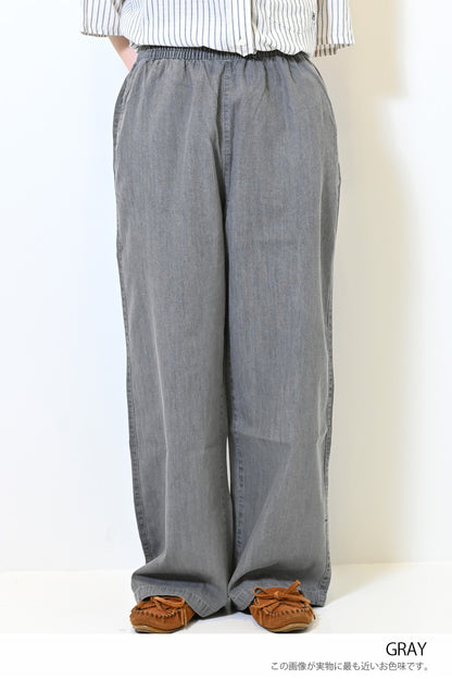 ≪SALE≫6.3oz Denim Wide Pants