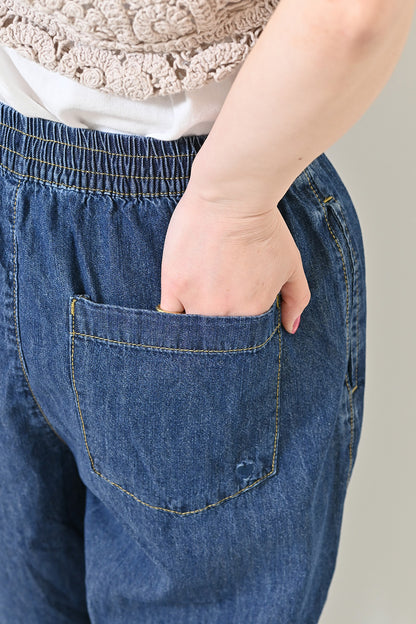 ≪SALE≫6.3oz Denim Curve Pants