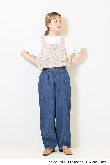 ≪SALE≫6.3oz Denim Curve Pants