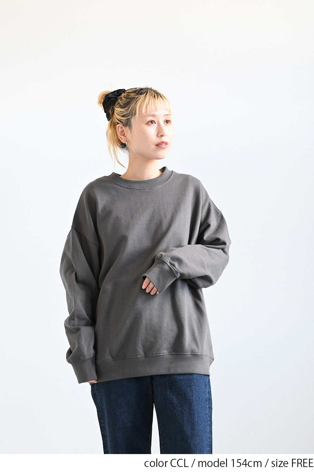 ぬくぬく裏起毛袖ハートプルオーバー