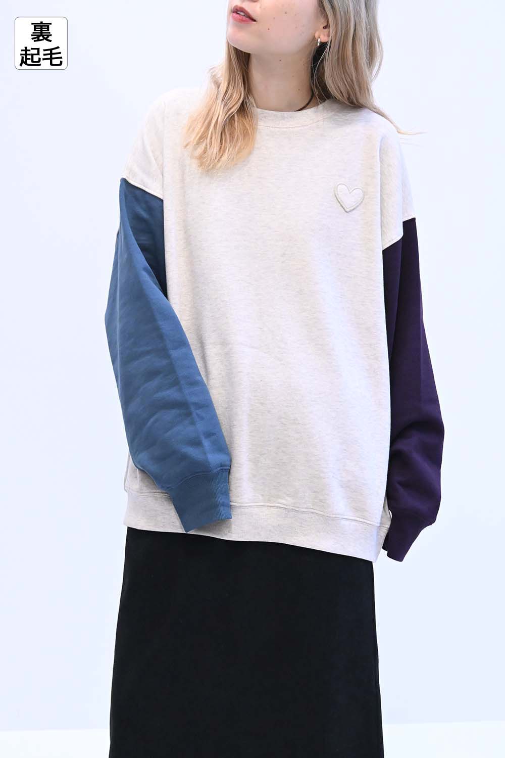 ≪SALE≫Warm Brushed Heart Pullover