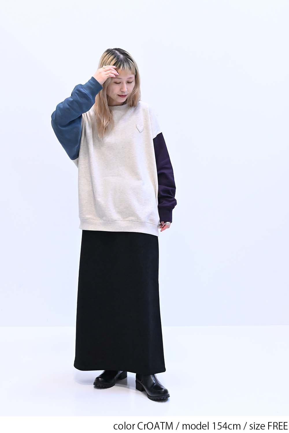 ≪SALE≫Warm Brushed Heart Pullover