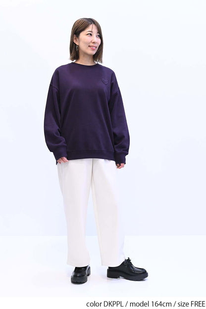≪SALE≫Warm Brushed Heart Pullover