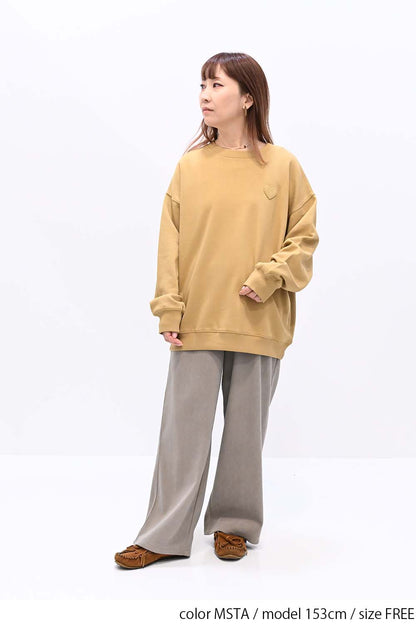 ≪SALE≫Warm Brushed Heart Pullover