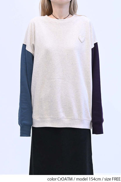 ≪SALE≫Warm Brushed Heart Pullover