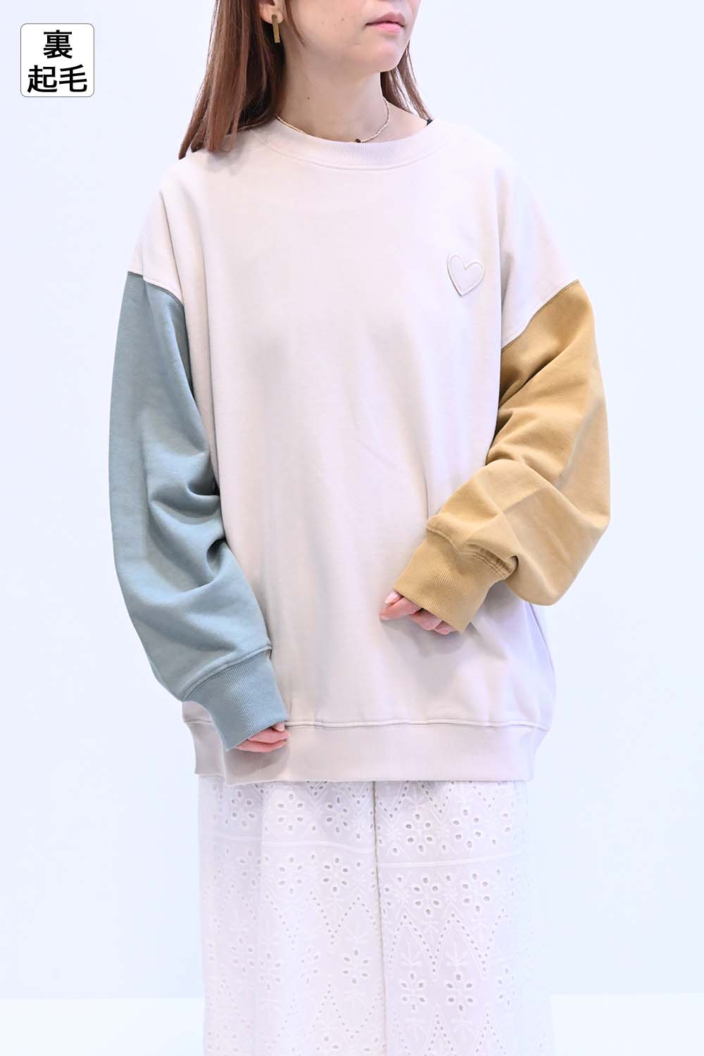 ≪SALE≫Warm Brushed Heart Pullover