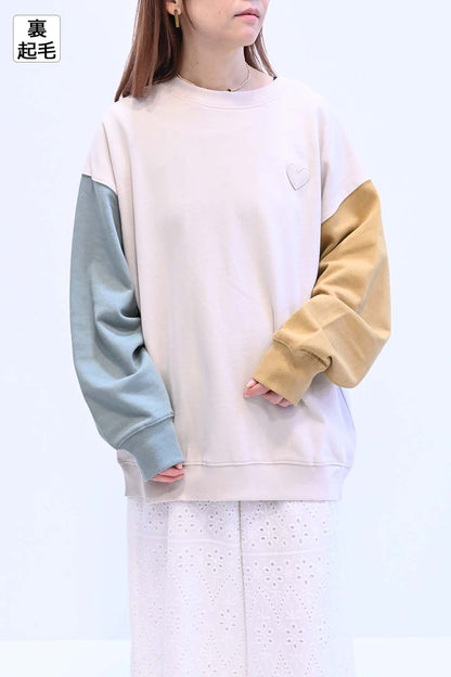 ≪SALE≫Warm Brushed Heart Pullover