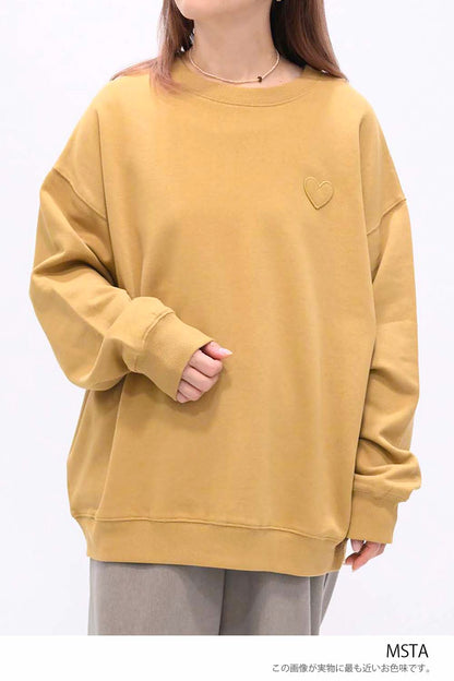 ≪SALE≫Warm Brushed Heart Pullover