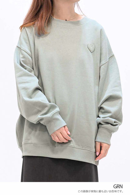 ≪SALE≫Warm Brushed Heart Pullover