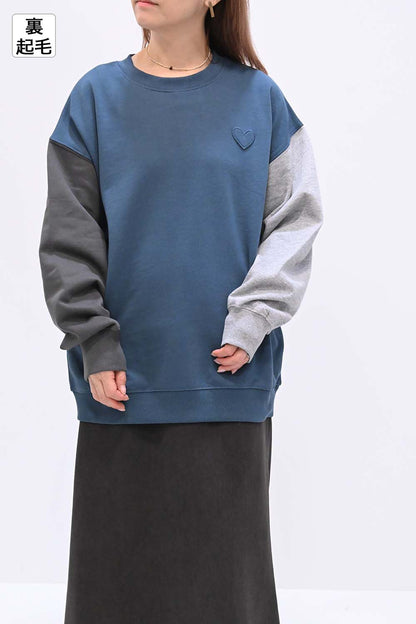≪SALE≫Warm Brushed Heart Pullover