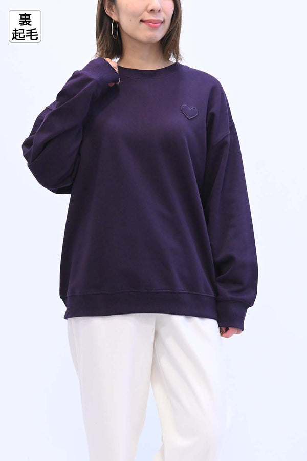 ≪SALE≫Warm Brushed Heart Pullover