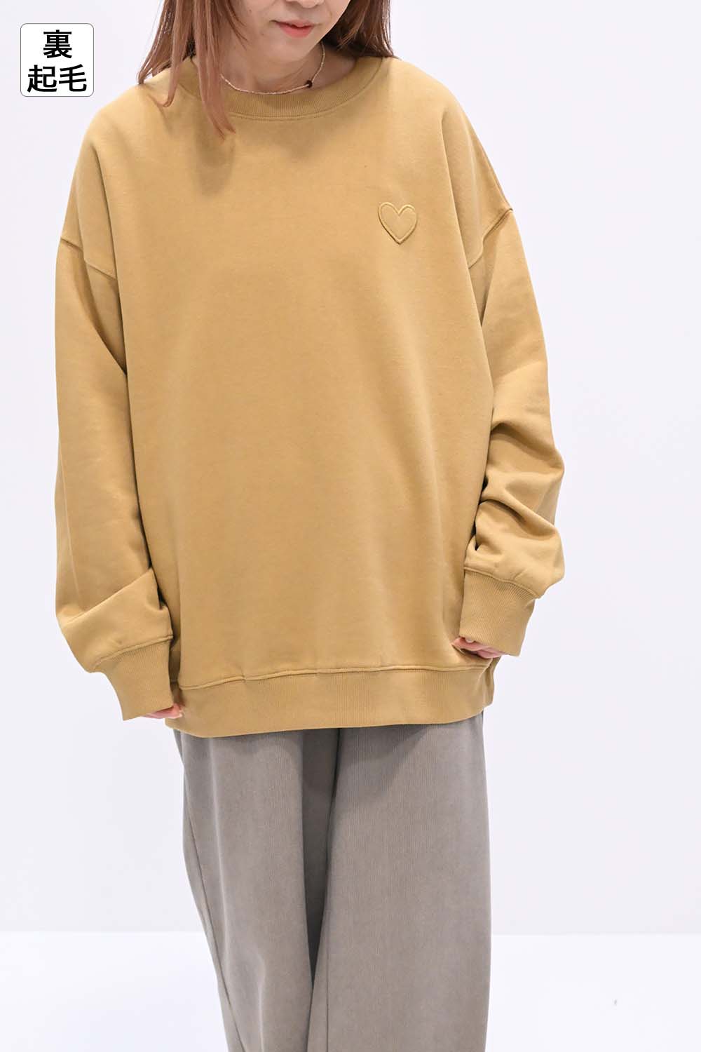 ≪SALE≫Warm Brushed Heart Pullover