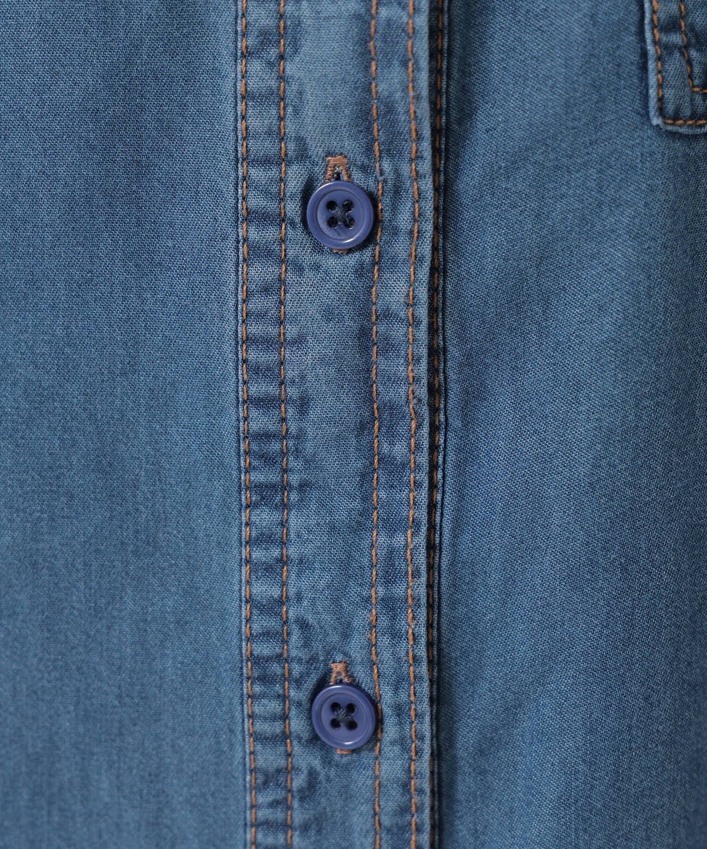 ★《Coming Soon》Band Collar Long Sleeve Wide Denim LS