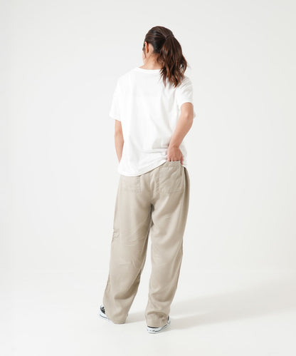 6ozカラーワイドテーパードパンツ