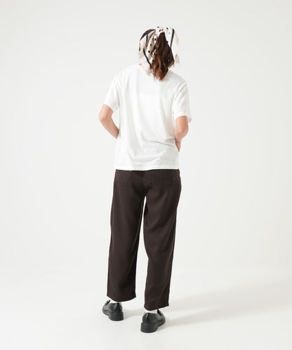 6ozカラーワイドテーパードパンツ