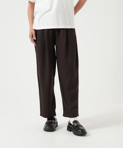 6ozカラーワイドテーパードパンツ