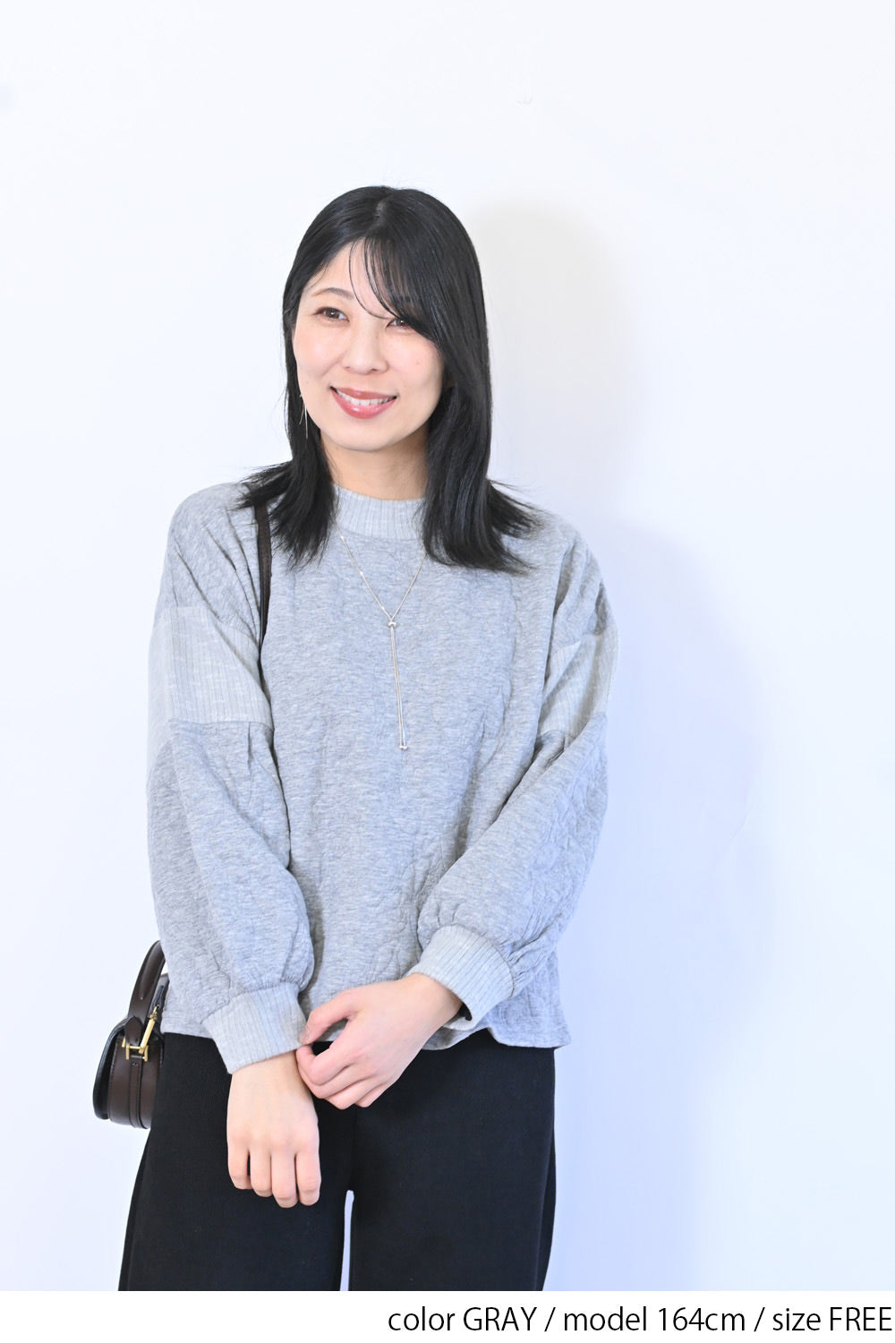 【le colis】ふくれジャガードリブ切替プルオーバー