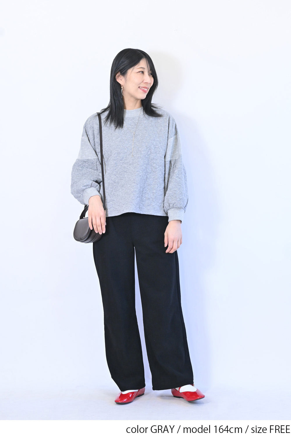 【le colis】ふくれジャガードリブ切替プルオーバー