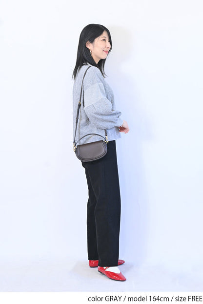 【le colis】ふくれジャガードリブ切替プルオーバー
