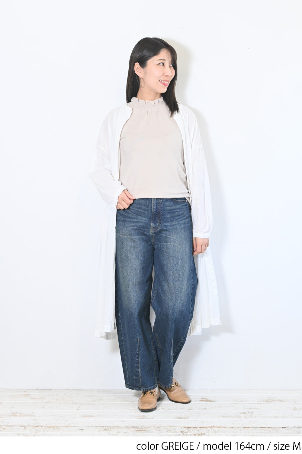 ≪OUTLET SALE≫ Embroidered Lace Collar Shirring Tank