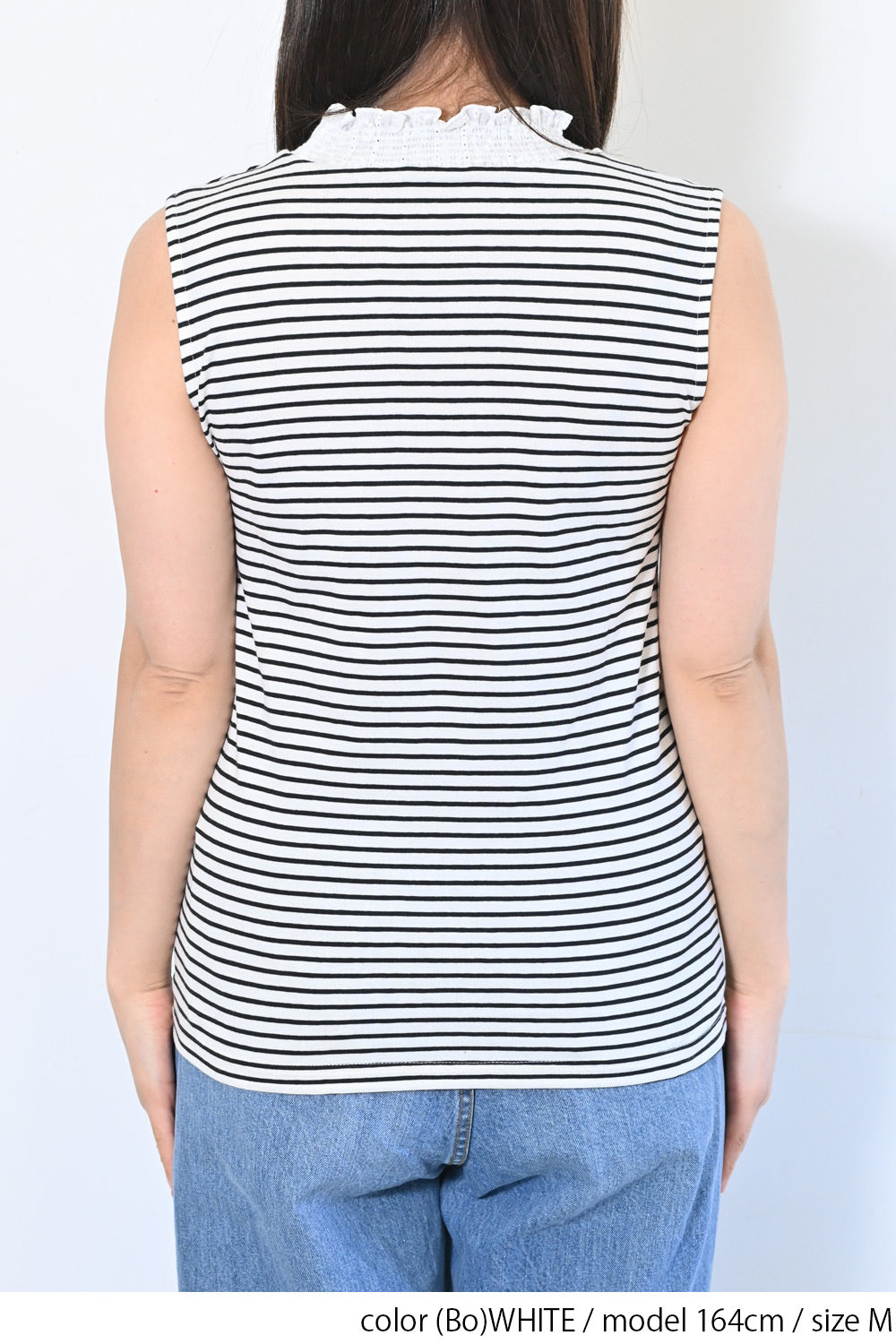 ≪OUTLET SALE≫ Embroidered Lace Collar Shirring Tank