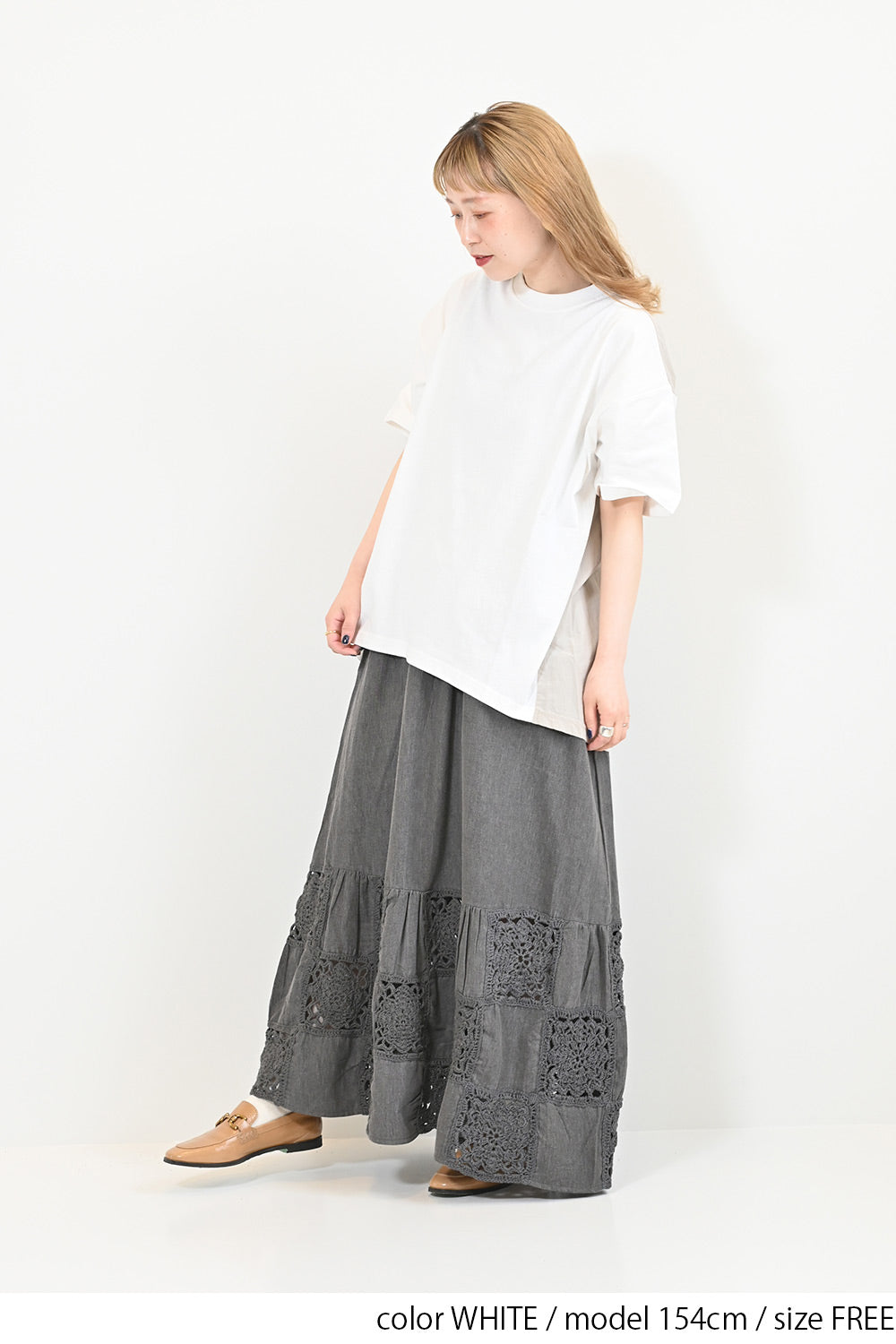 WHITE / 154cm / FREE