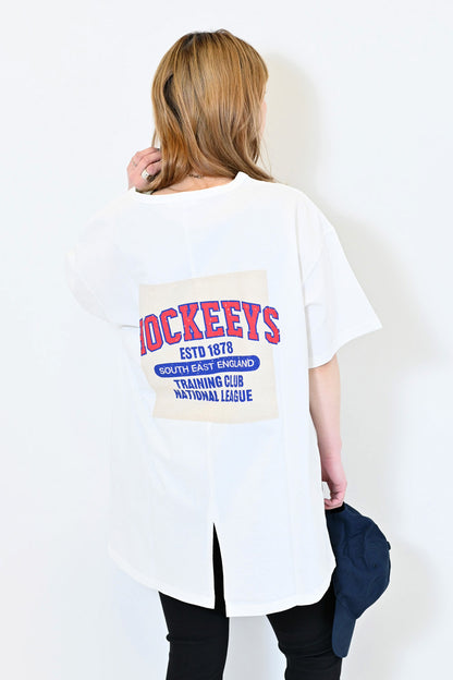 バックアップリケロゴTEE