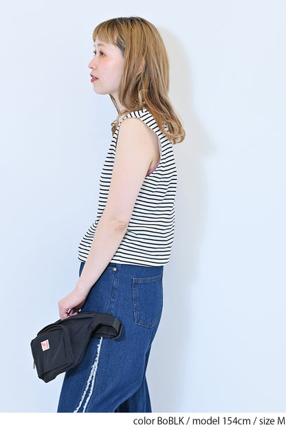 ≪SALE≫シャーリングレースタンク