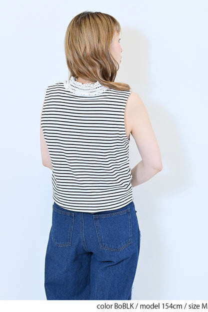 ≪SALE≫シャーリングレースタンク