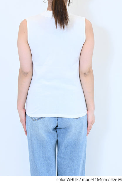 ≪SALE≫シャーリングレースタンク