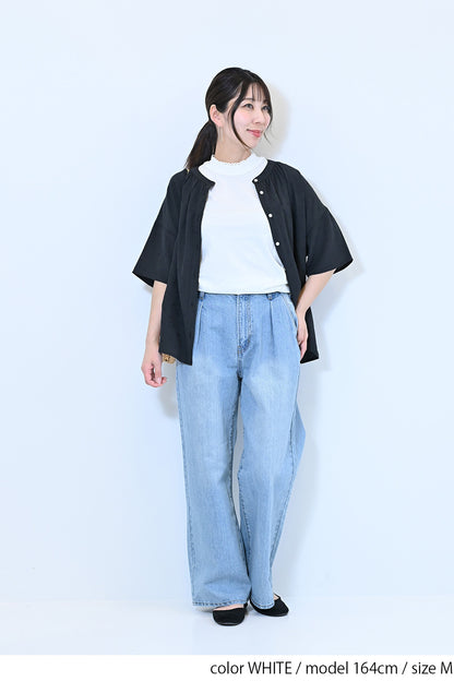 ≪SALE≫シャーリングレースタンク