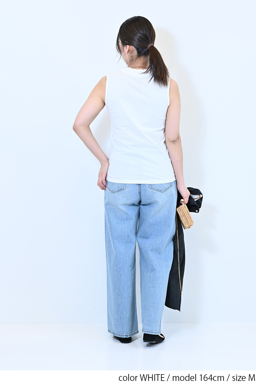 ≪SALE≫シャーリングレースタンク