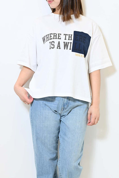 ≪SALE≫ Color Pocket Print Tee