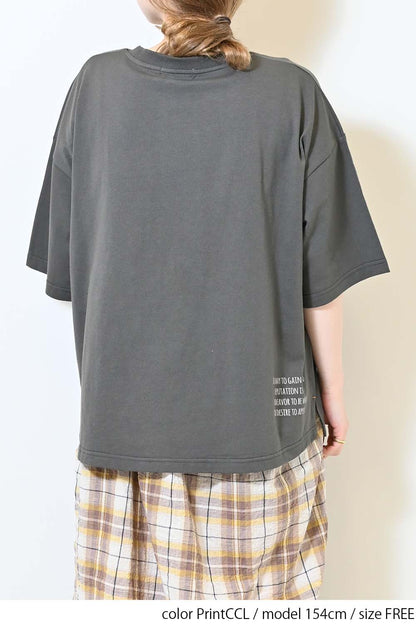 ≪SALE≫ Color Pocket Print Tee