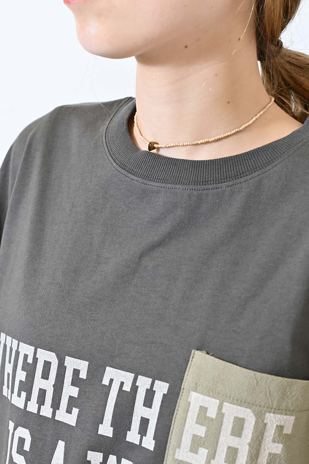 ≪SALE≫ Color Pocket Print Tee