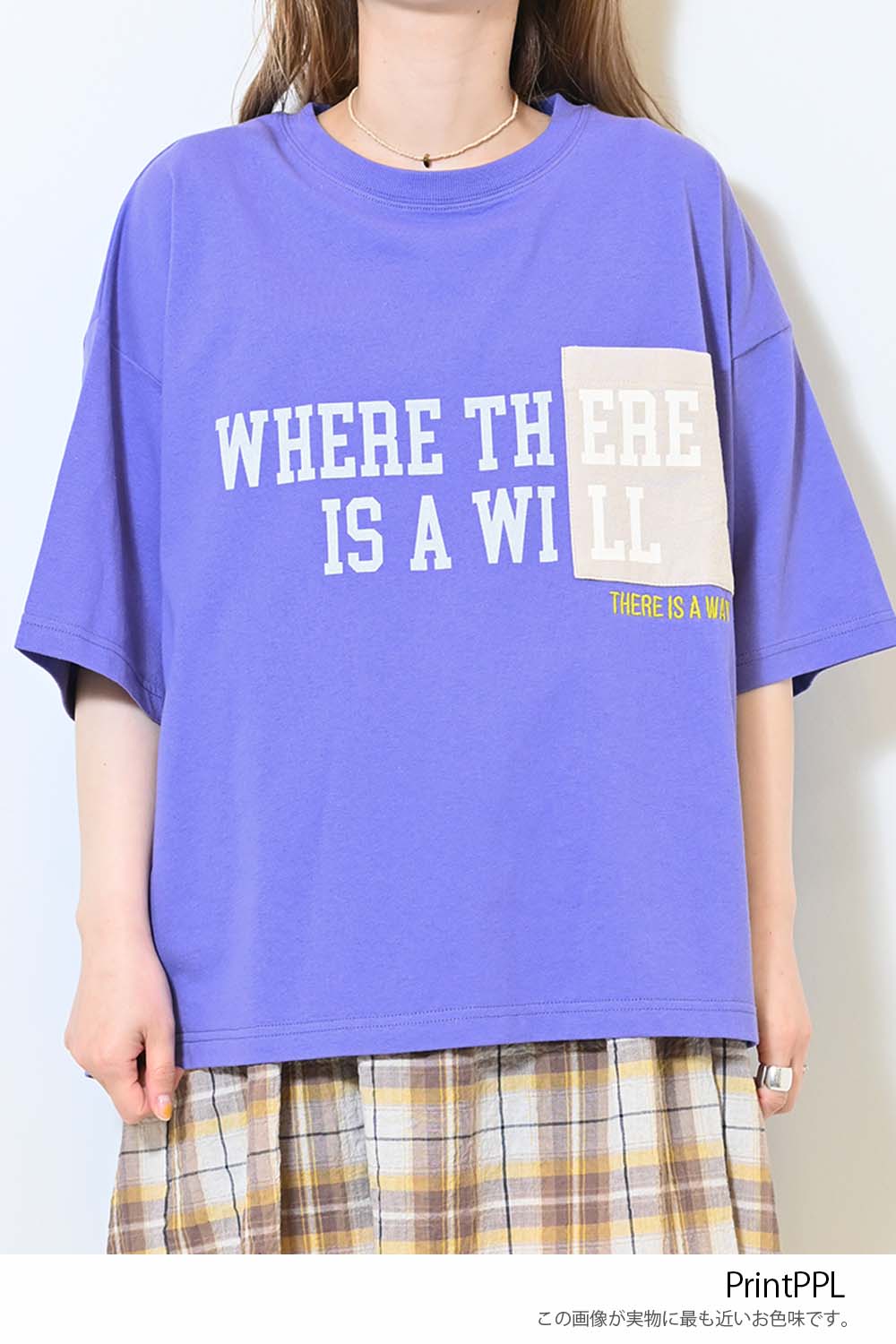 ≪SALE≫ Color Pocket Print Tee