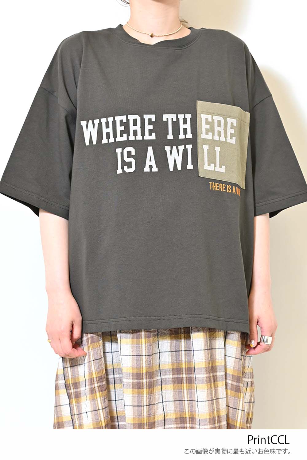 ≪SALE≫ Color Pocket Print Tee
