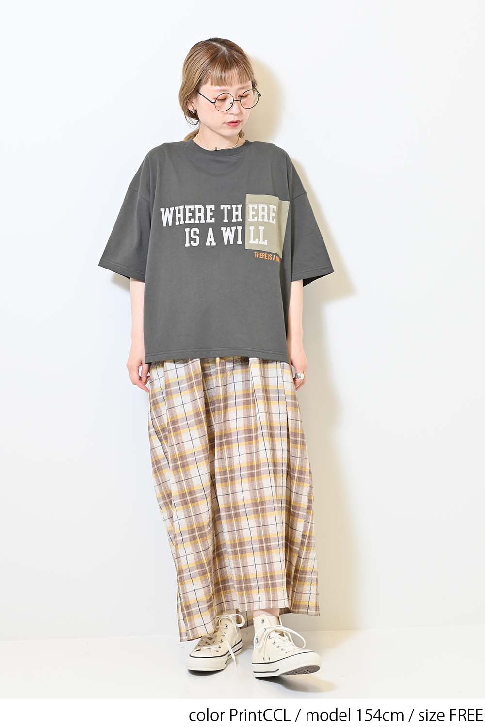 ≪SALE≫ Color Pocket Print Tee