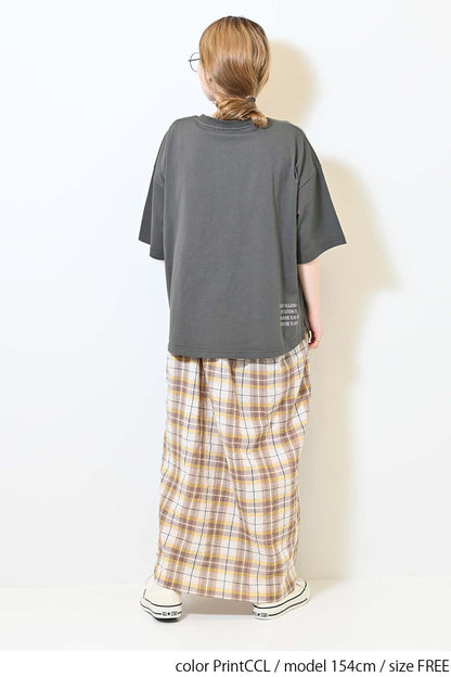 ≪SALE≫ Color Pocket Print Tee