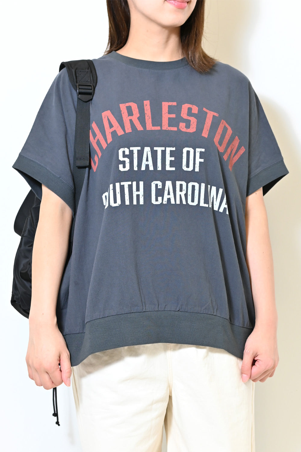 ≪SALE≫ Woven Print Tee