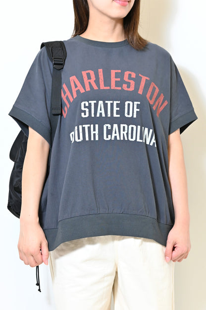 ≪SALE≫ Woven Print Tee