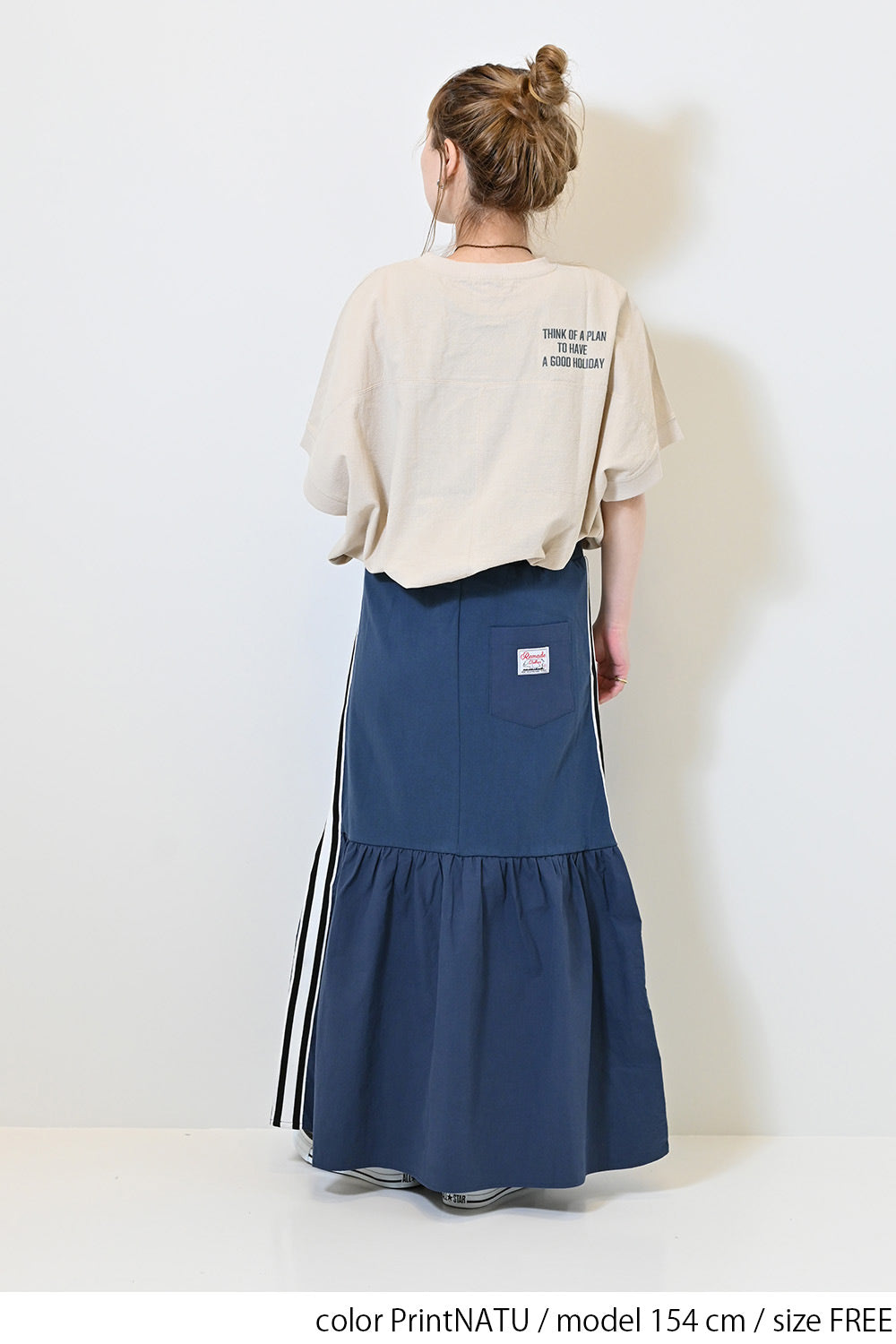 ≪SALE≫ Woven Print Tee